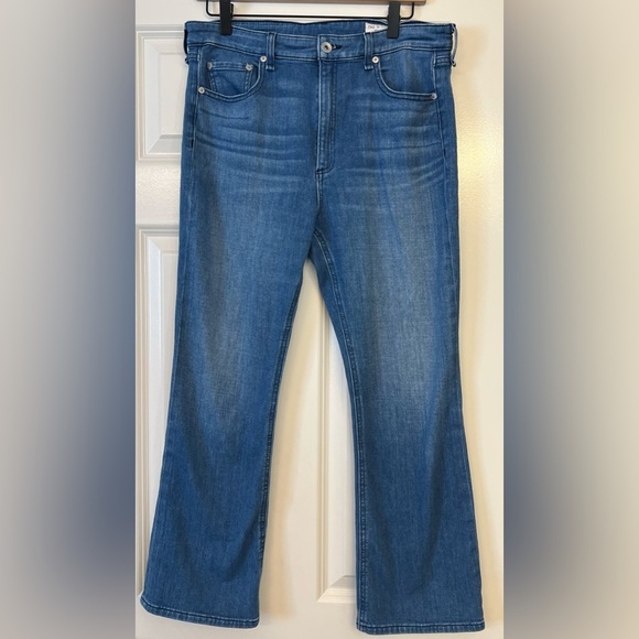 Rag & Bone Nina High Rise Ankle Flare in Poppy Size 31 - Picture 1 of 12